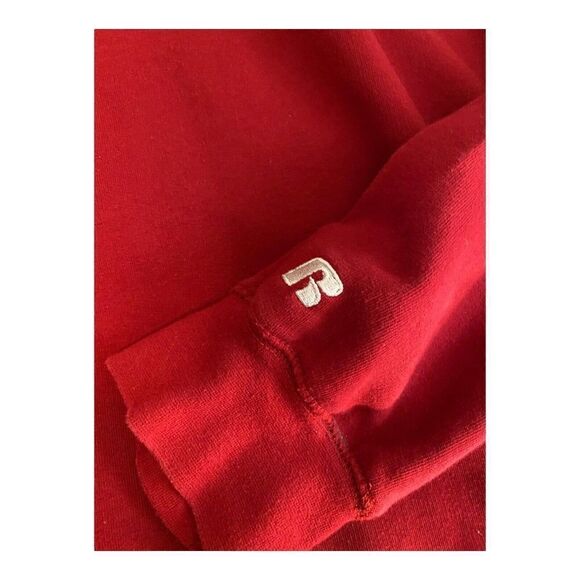Russell Athletic Premier Gear Mens XL Long Sleeve Burgundy Pullover Sweatshirt - Picture 4 of 9